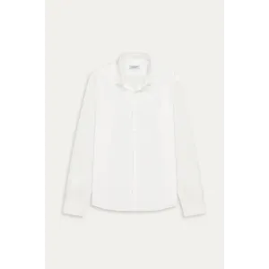 Chemise Homme manches longues unie blanche slimfit|Europann