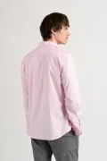 Plain pink color long sleeves shirt for men | Quality brand Europann
