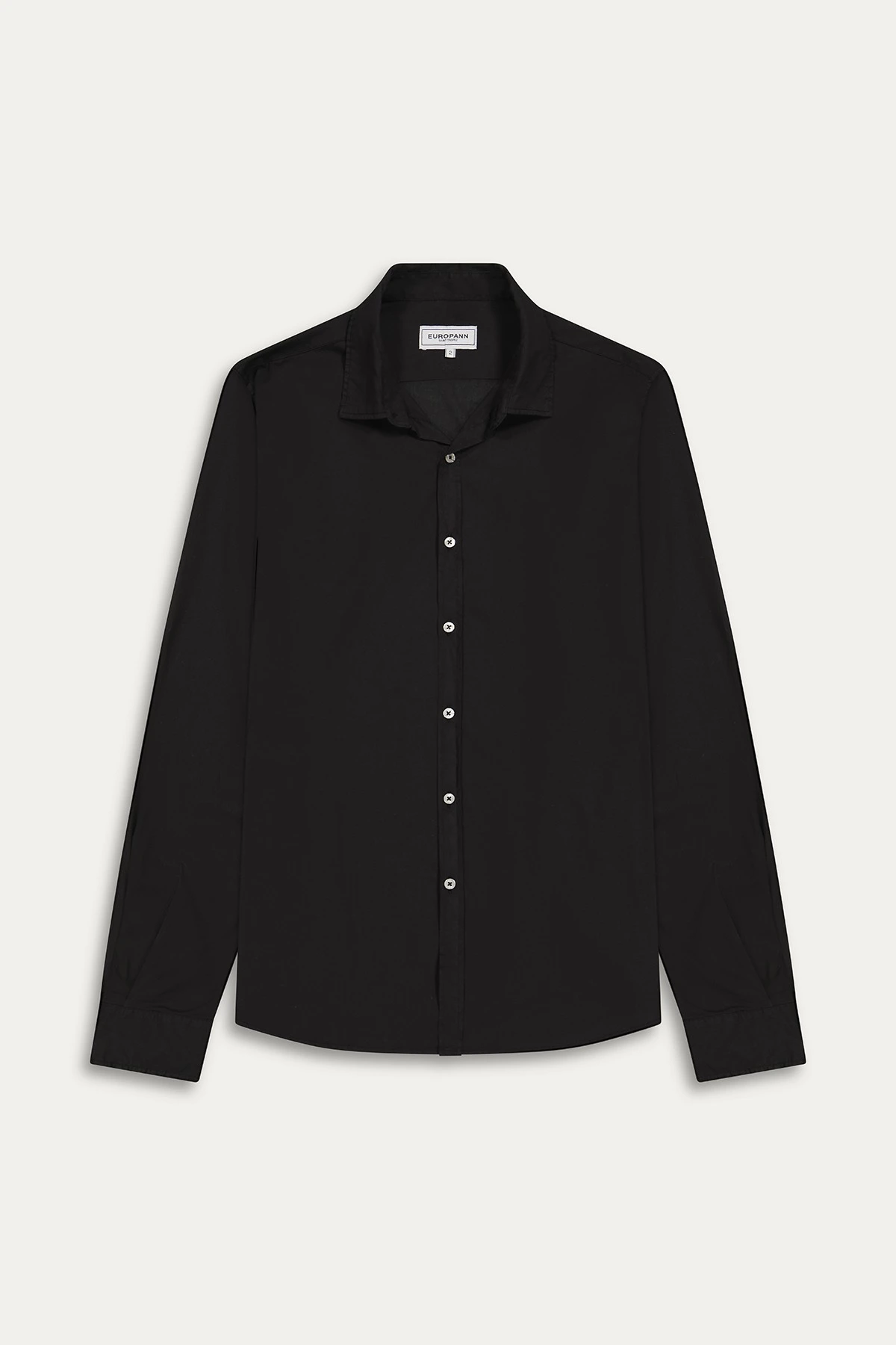 Plain black color long sleeves shirt for men | Quality brand Europann 