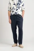 ROMA - Navy relaxed linen pants