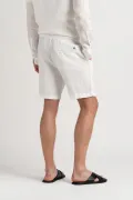 NAPOLI - White relaxed linen shorts
