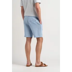 NAPOLI - Sky blue relaxed linen shorts