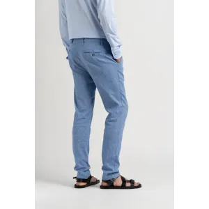 Chinos men's marl linen slim pants |  Quality brand Europann