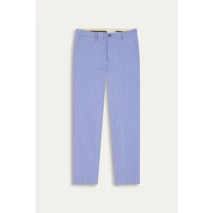 Men's Slim-Fit Marled Linen Chino Pants | Quality Brand - Europann