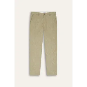 Men's Slim-Fit Marled Linen Chino Pants | Quality Brand - Europann
