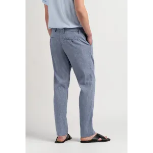 Men's Slim-Fit Marled Linen Chino Pants | Quality Brand - Europann