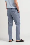 Pantalon chino slim en lin chiné Homme | Marque de qualité - Europann
