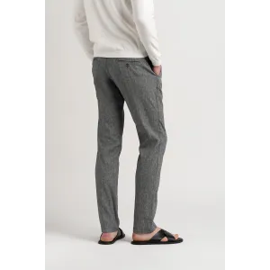 Men's Slim-Fit Marled Linen Chino Pants | Quality Brand - Europann