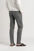 Pantalon chino slim en lin chiné Homme | Marque de qualité - Europann