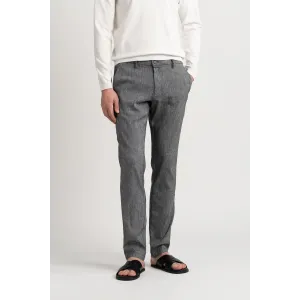 Men's Slim-Fit Marled Linen Chino Pants | Quality Brand - Europann