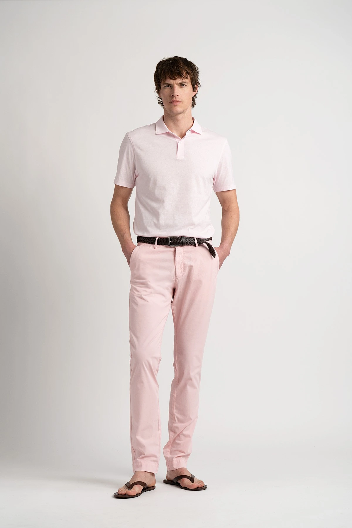 Pantalon chinos en coton coupe ajustée homme|Marque de qualité - Europann