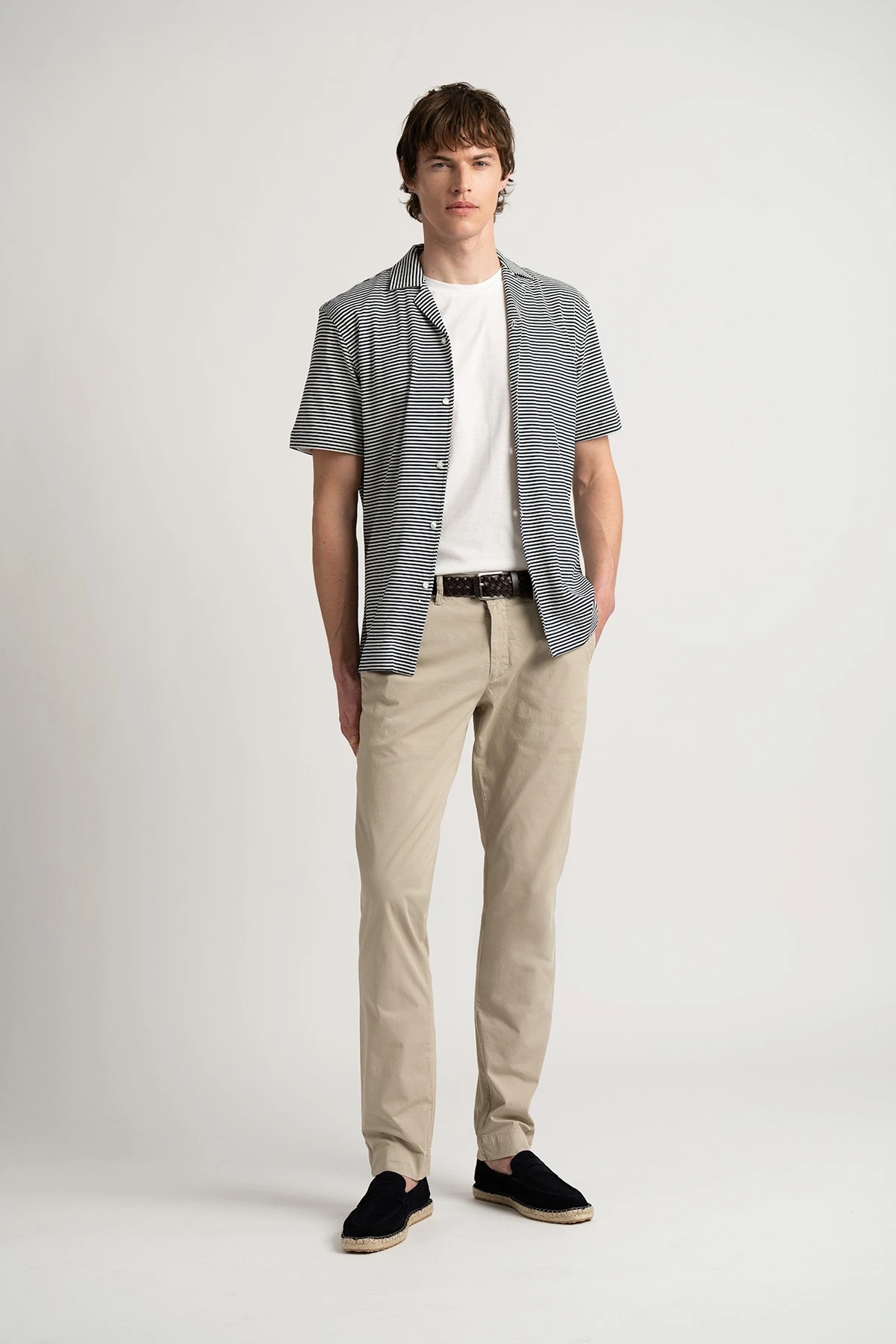 Pantalon chinos en coton coupe ajustée homme|Marque de qualité - Europann