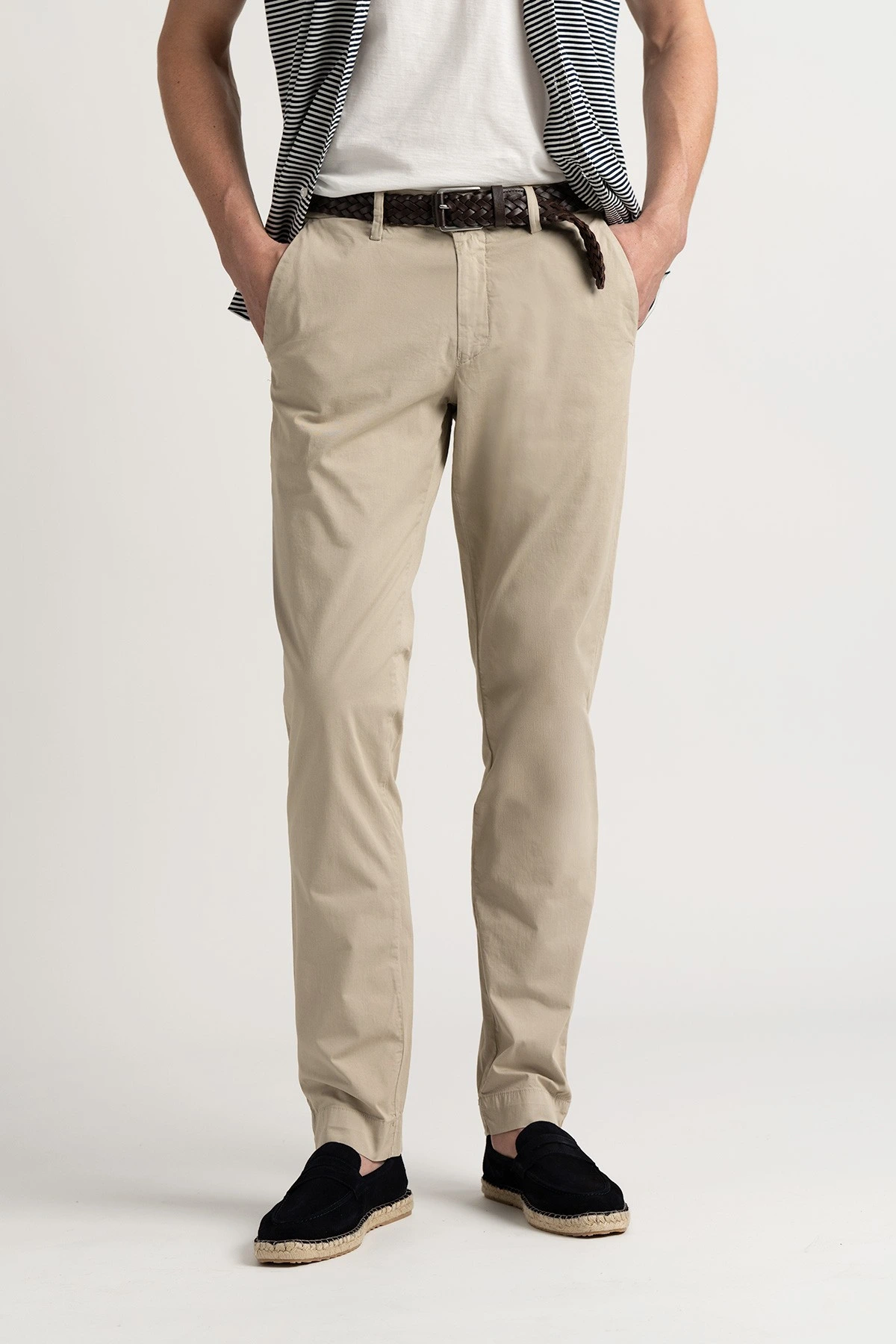 Pantalon chinos en coton coupe ajustée homme|Marque de qualité - Europann