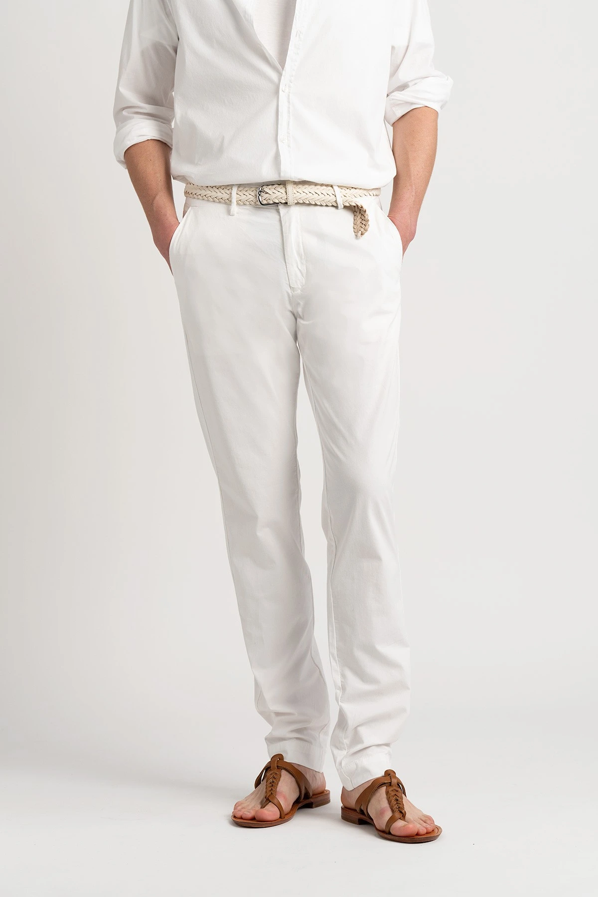 Pantalon chinos en coton coupe ajustée homme|Marque de qualité - Europann