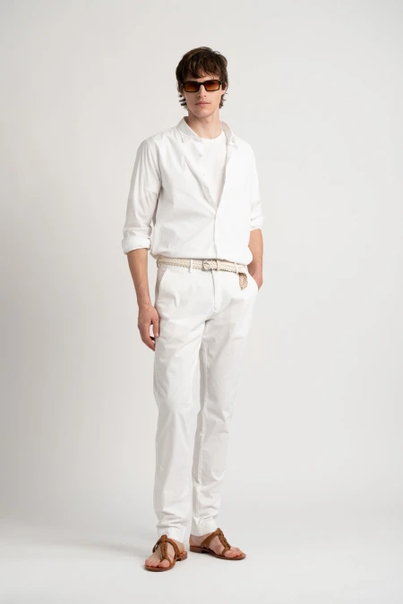Men's slim-fit cotton chinos | Quality brand - Europann