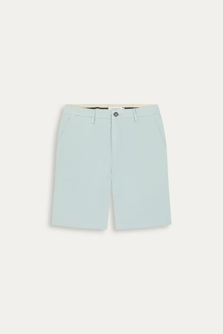 Cotton men's plain Aqua bermuda |  Quality brand Europann