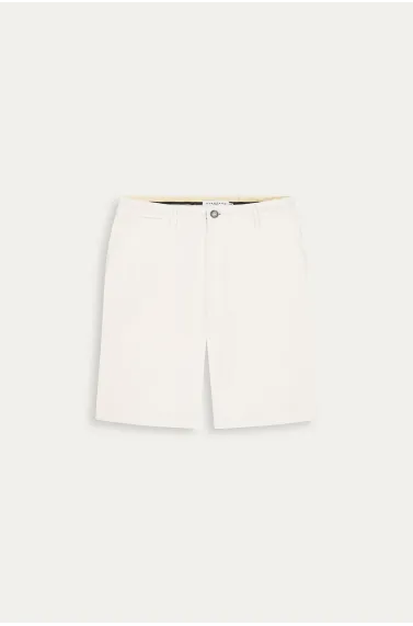 Cotton men's plain white bermuda |  Quality brand Europann 