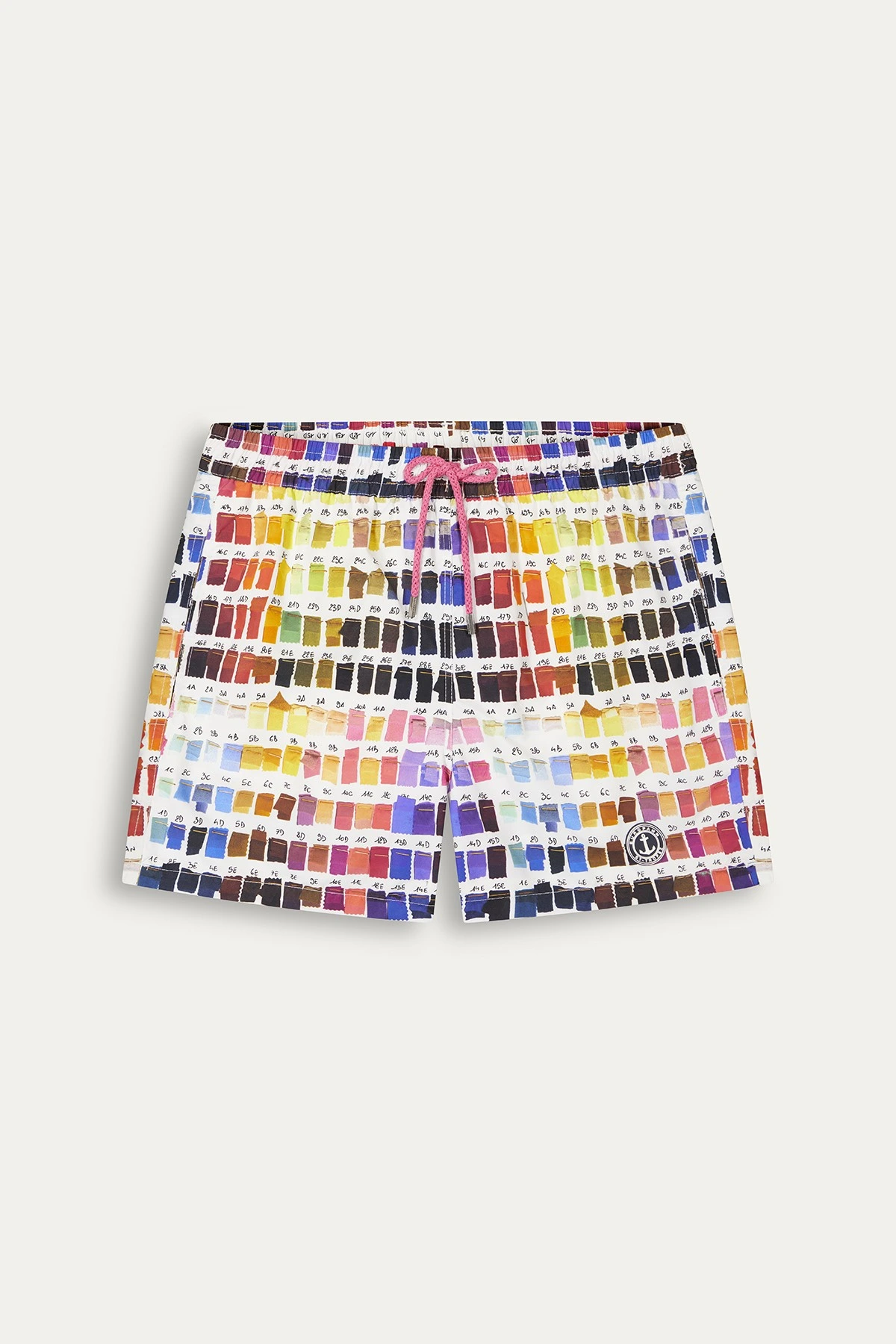 Short de bain fushia imprimé pantone|Maillot de qualité - Europann