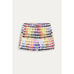 Short de bain fushia imprimé pantone|Maillot de qualité - Europann