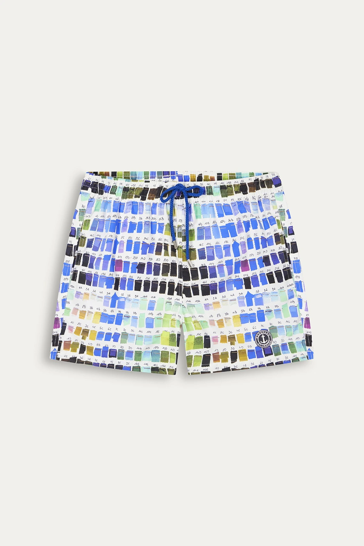 White swimshort with pantone prints  for mens| Quality brand Europann