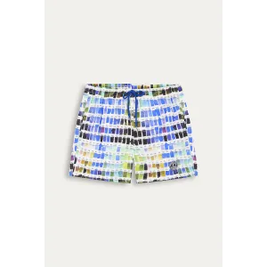 Short de bain blanc imprimé pantone|Maillot de qualité - Europann