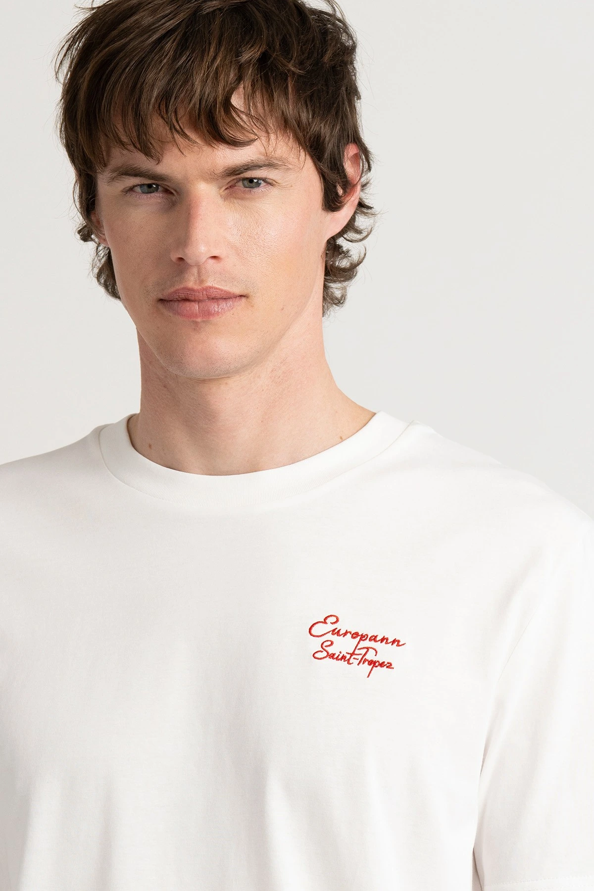 BARDOT - White cotton jersey Saint-Tropez t-shirt