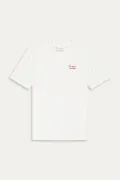 BARDOT - White cotton jersey Saint-Tropez t-shirt