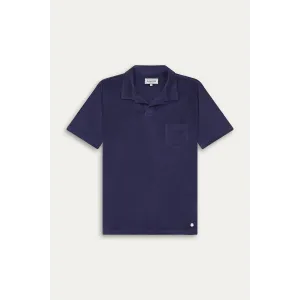 Navy towelling polo for men | Quality brand Europann 