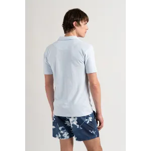 Polo tissu éponge bleu ciel| Marque de qualité - Europann