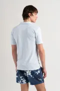 Sky blue color towelling polo for men | Quality brand Europann 