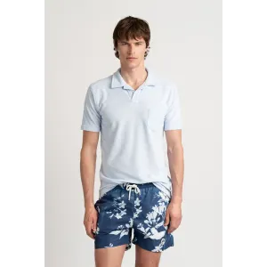 Sky blue color towelling polo for men | Quality brand Europann 