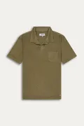 Kaki towelling polo for men | Quality brand Europann 