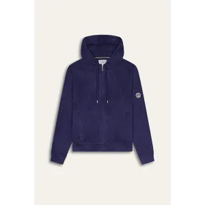 Men's cotton navy blue plained hoodie | Quality brand Europann