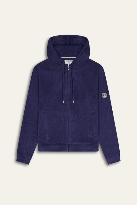 Men's cotton navy blue plained hoodie | Quality brand Europann