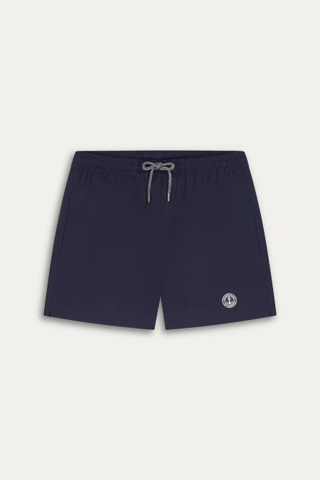 SOFT - Plain navy blue swim shorts
