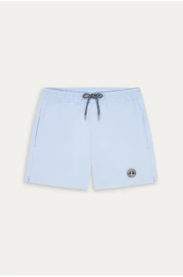Short de bain uni bleu ciel homme|Maillot de qualité - Europann