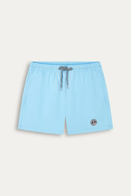Short de bain uni bleu turquoise homme|Maillot de qualité - Europann