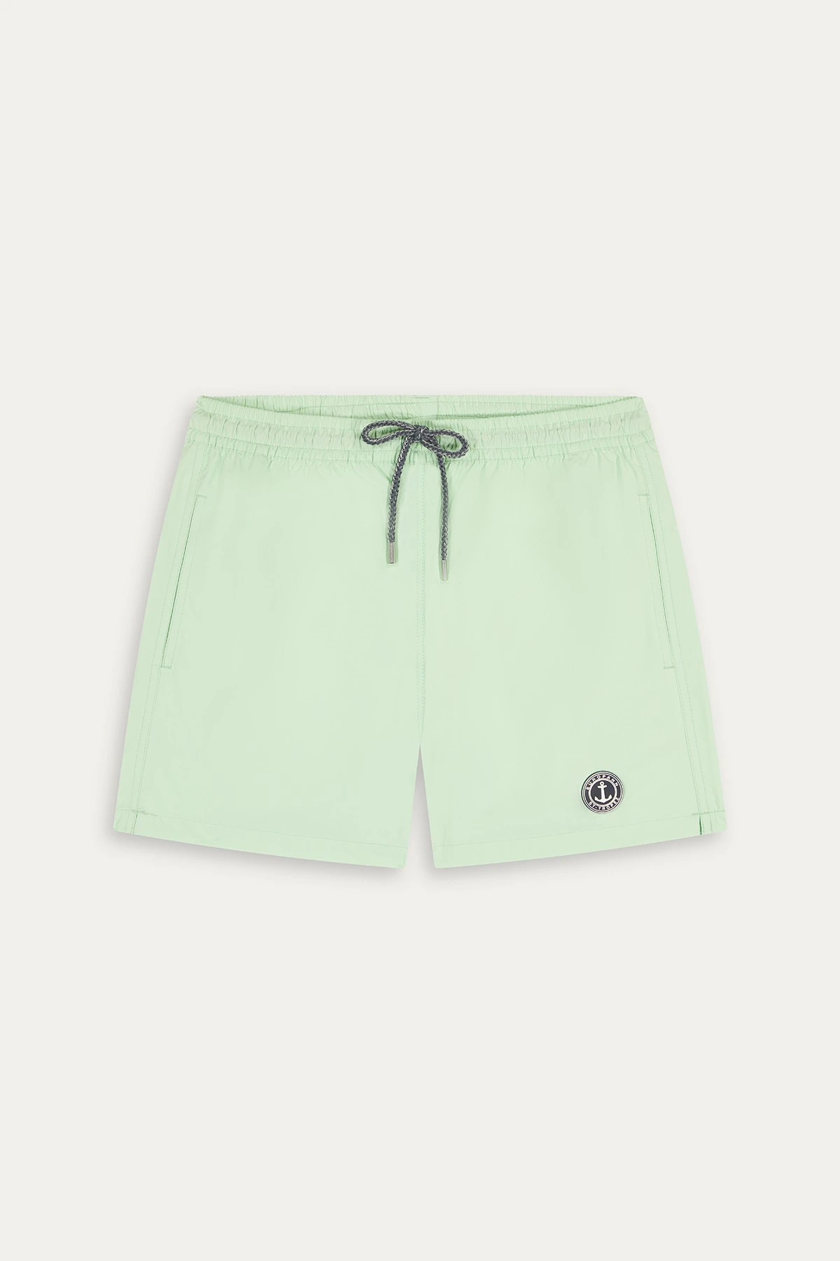 Short de bain uni vert anis homme|Maillot de qualité - Europann