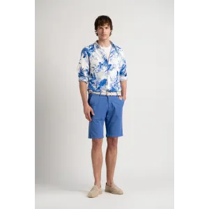 Cotton men's plain ocean blue bermuda |  Quality brand Europann