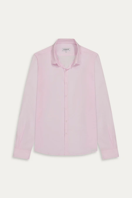 Plain pink color long sleeves shirt for men | Quality brand Europann