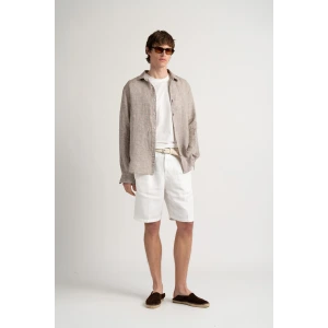 JONAS - Linen shirt taupe