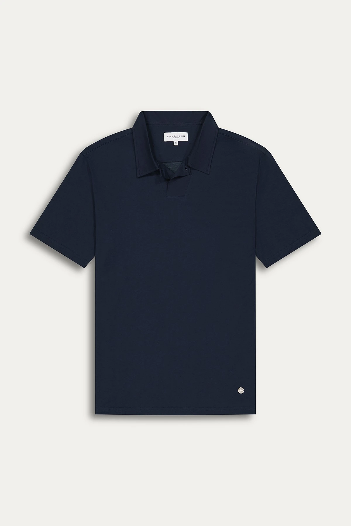 HILLS - Dark navy cotton jersey polo