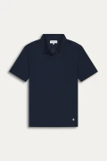 HILLS - Dark navy cotton jersey polo
