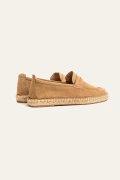 IBIZA - Espadrilles en veau velours taupe Marque de qualité Europann