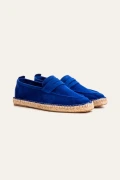 IBIZA - Espadrilles en veau velours indigo Marque de qualité Europann
