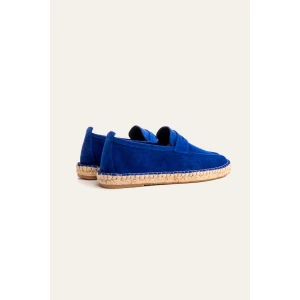 IBIZA - Espadrilles en veau velours indigo Marque de qualité Europann