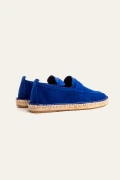 IBIZA - Indigo suede calfskin espadrilles. Quality brand: Europann