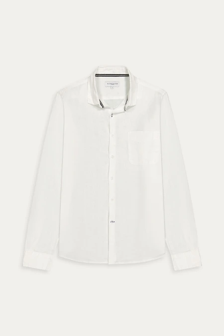 Plain color shirt ocean blue for men | Quality brand Europann