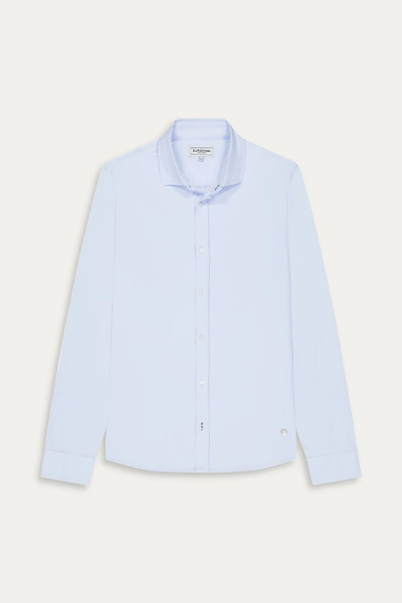 Chemise manches longues jersey slim fit |Marque de qualité - Europann