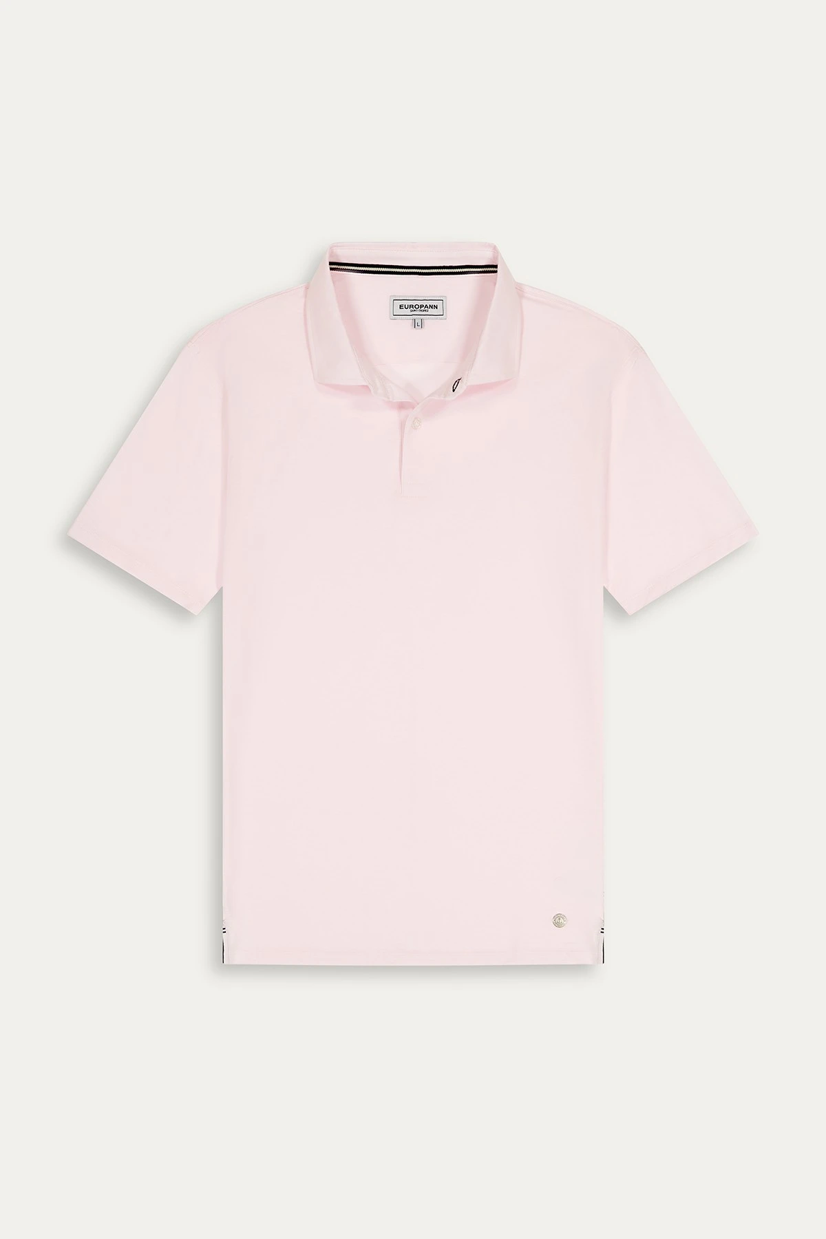 Pink color short sleeves polo for men | Quality brand Europann